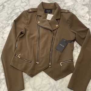 Brand new Olive Green Moto Jacket